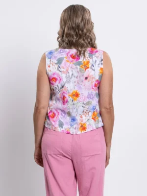 Blue Sky – Havana Tank Linen Bamboo Tees & Tanks Bamboo