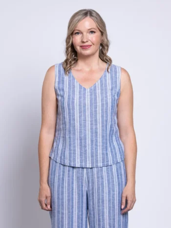 Blue Sky – Havana Tank Linen Viscose Tees & Tanks Blue Sky Clothing
