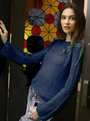 Echo Verde – Lacey Crew Sweater Sweaters & Sweatshirts 100% cotton