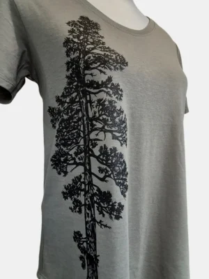 Pachena Womens Bamboo Tee Sage Pine Tree