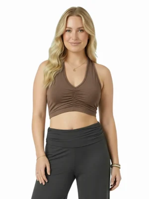 Om Grown – Sidney Ruched Bralette Tees & Tanks Bra