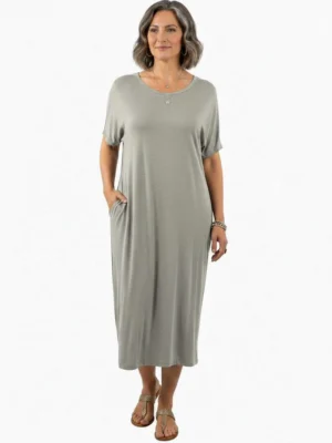 Om Grown – Presence T-shirt Dress Dresses Designed in Canada