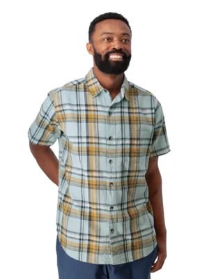 Old Ranch – Porter Button Front Plaid Shirt CLOTHING - MENS Cotton