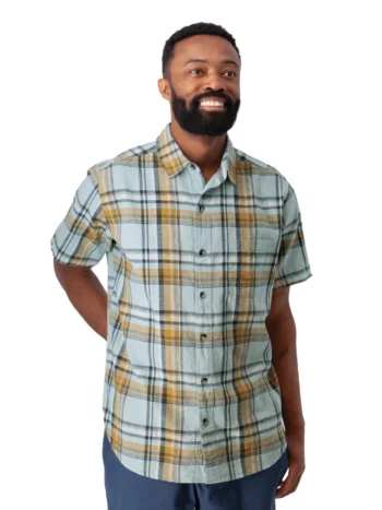 Old Ranch – Porter Button Front Plaid Shirt Men Fair Trade Old Ranch – Porter Button Front Plaid Shirt Men Fair Trade