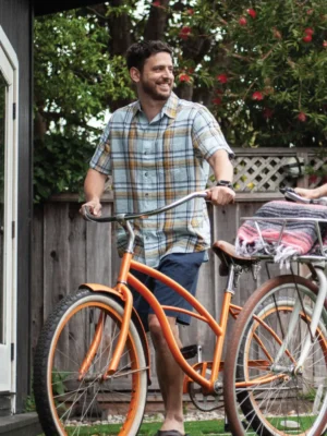 Old Ranch - Porter Button Front Plaid Shirt