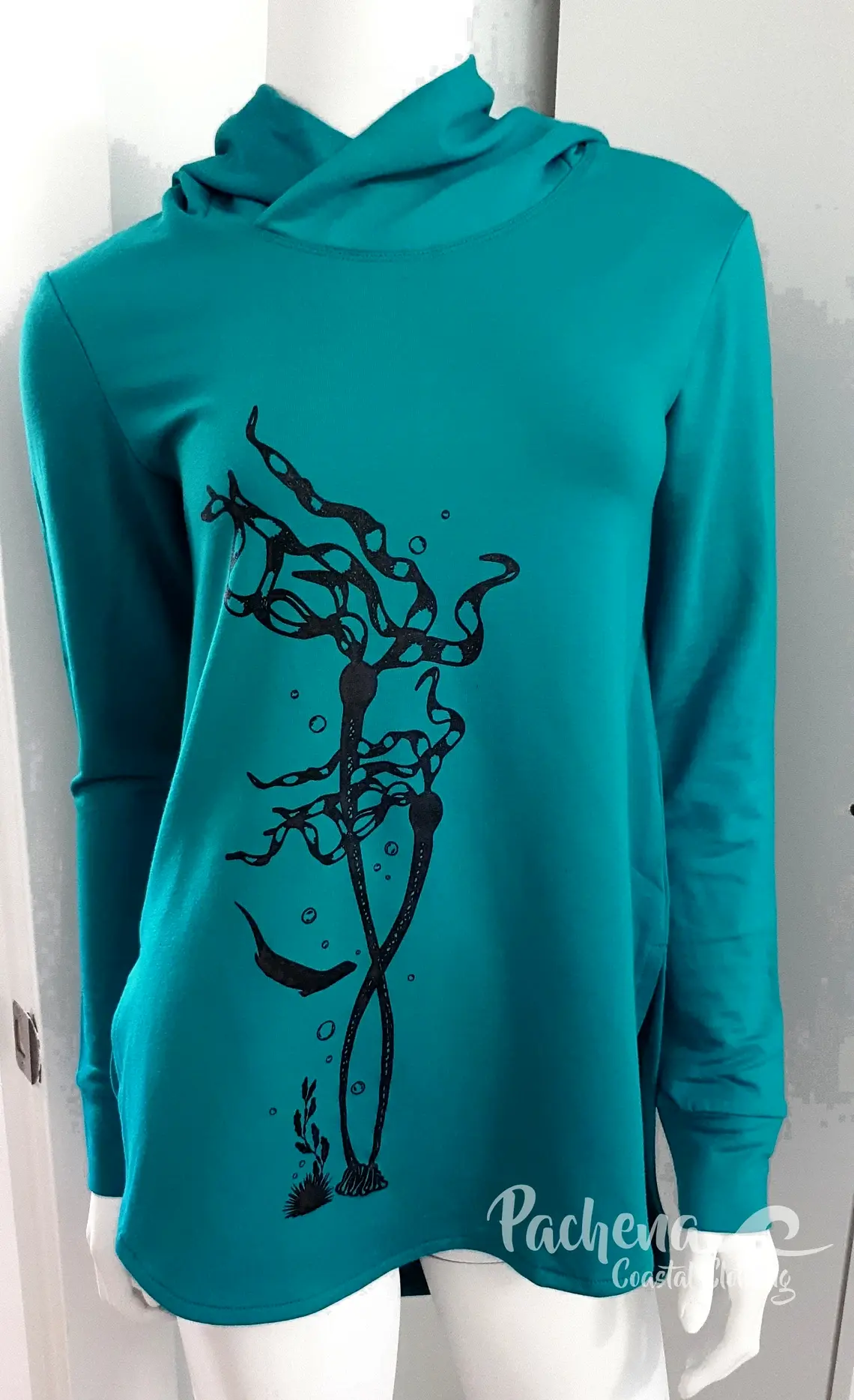 Pachena – Bamboo Shirttail Hoodie Sweaters & Sweatshirts Bamboo Pachena - Bamboo Shirttail Hoodie - Image 3