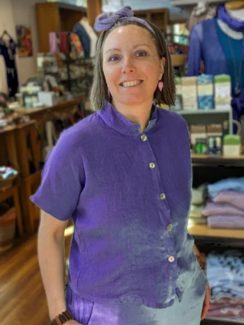 Bryn Walker – Short Sleeved Collar Shirt Tops & Blouses Bryn Walker