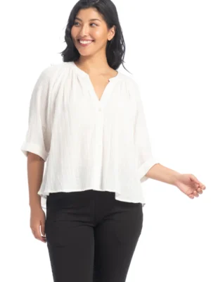 Alchemy Fashions – Breeze Gauze Button Top Tops & Blouses Alchemy Fashions Alchemy Fashions - Breeze Gauze Button Top