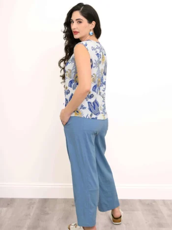 Blue Sky – Nina Tank Linen Bamboo Tees & Tanks Bamboo
