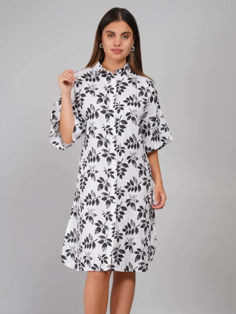 Be You Joan Dress BW Print