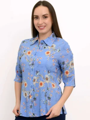 Blue Sky – Lorine Top – Print Tops & Blouses Bamboo
