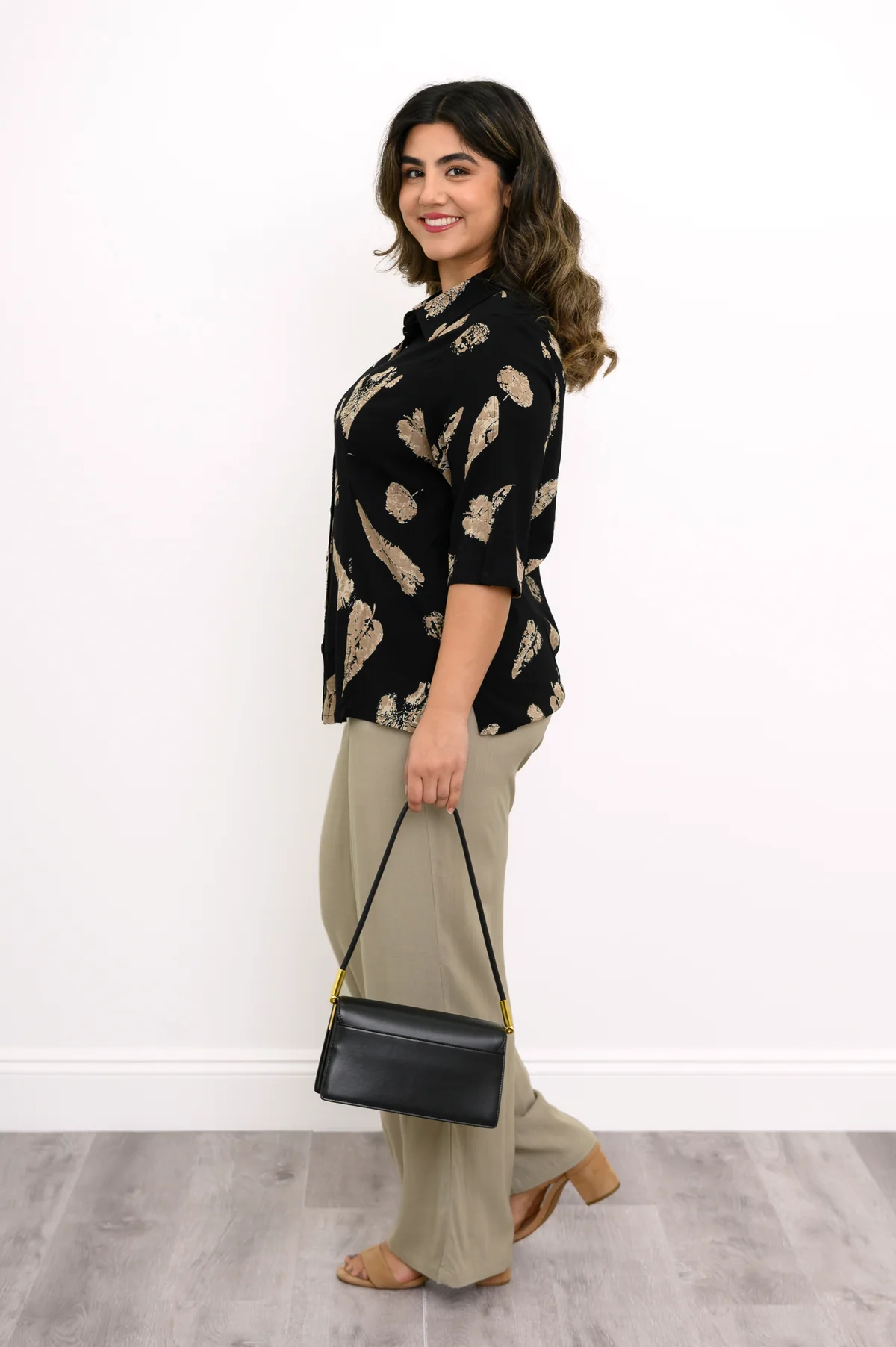 Blue Sky – Lorine Top – Print Tops & Blouses Bamboo Blue Sky - Lorine Top - Print - Image 5