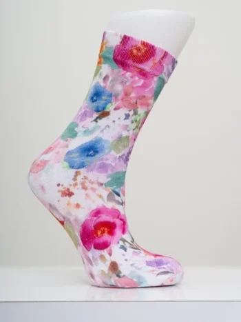 Blue Sky – Ladies Dress Sock – Printed Accessories Bamboo