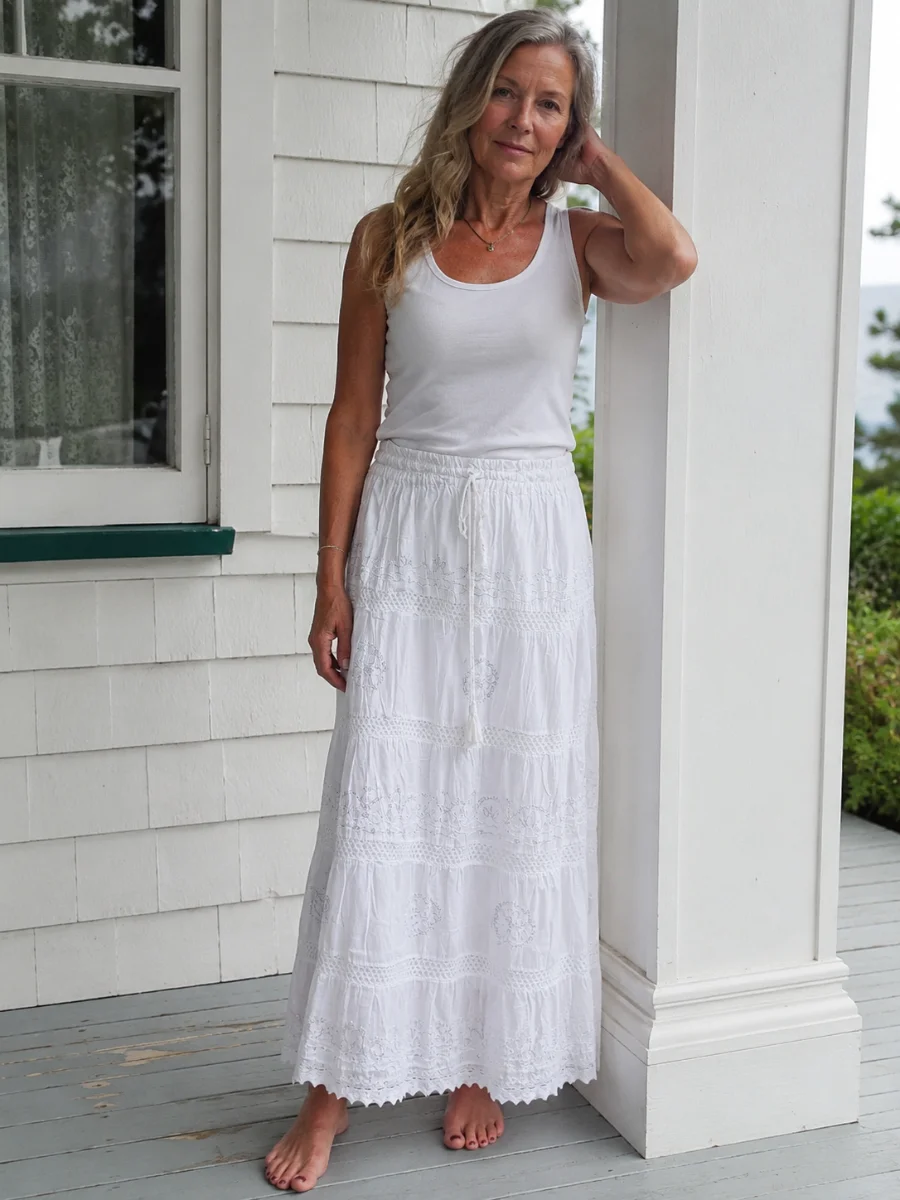 Shalimar – Skirt Long Organic Cotton Skirts & Shorts Fair Trade Shalimar - Skirt Long Organic Cotton