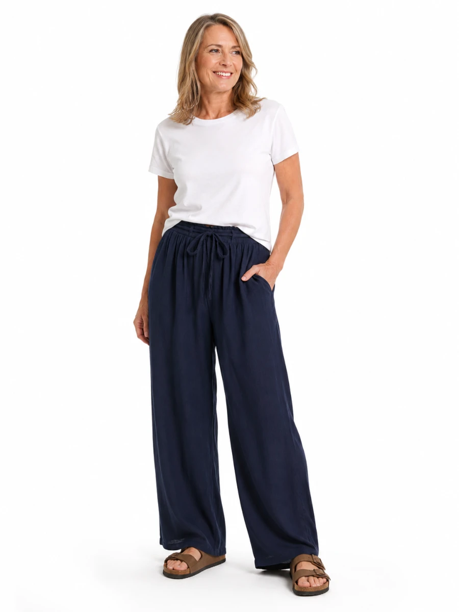 Shalimar – Wide Leg Pants Bamboo Pants & Capri Pants Bamboo Shalimar - Wide Leg Pants Bamboo - Image 2