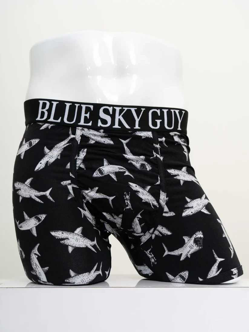 Blue Sky – Boxer Briefs – Middle Man Men Bamboo Blue Sky - Boxer Briefs - Middle Man