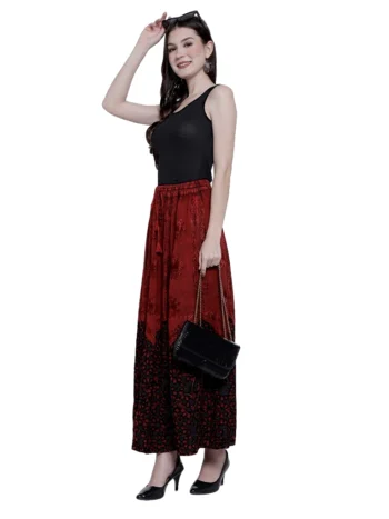 Shalimar – Skirt Bamboo Long V-Border Skirts & Shorts Bamboo
