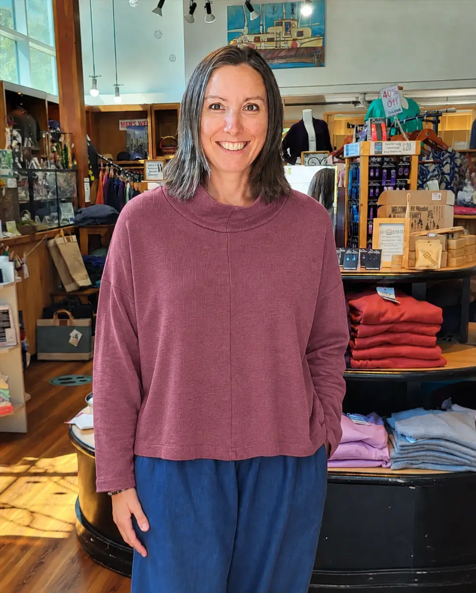 Bryn Walker – Taos Shirt – Mini Thermal Sweaters & Sweatshirts Bryn Walker Bryn Walker - Taos Shirt - Mini Thermal - Image 2