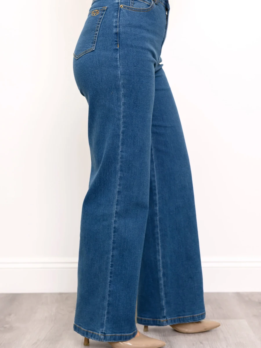 Blue Sky – Jeans Regular Wide Leg Pants & Capri Pants Blue Sky Clothing Blue Sky - Jeans Regular Wide Leg - Image 2