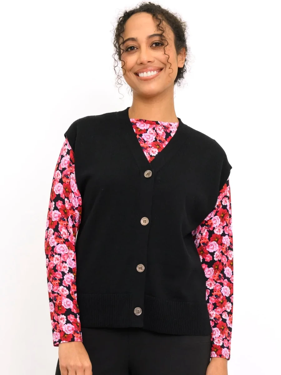 Blue Sky – Marie Vest Sweaters & Sweatshirts Blue Sky Clothing Blue Sky - Marie Vest - Image 3