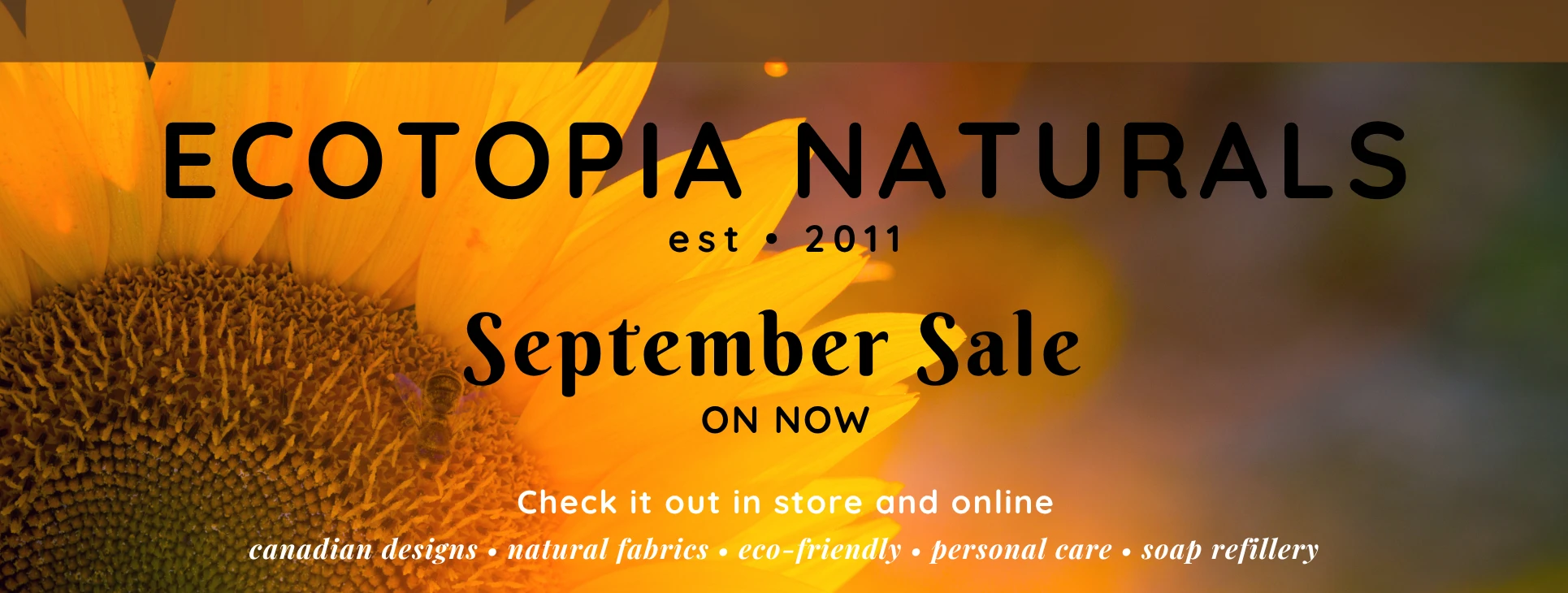 September Sale Banner 2026 Ecotopia