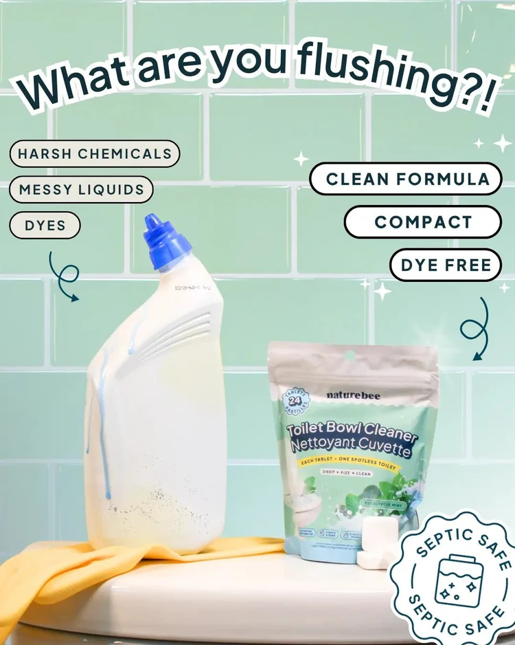 Nature Bee – Toilet Cleaning Tablets 24ct Household Household Cleaners Nature Bee - Toilet Cleaning Tablets 24ct - Image 4