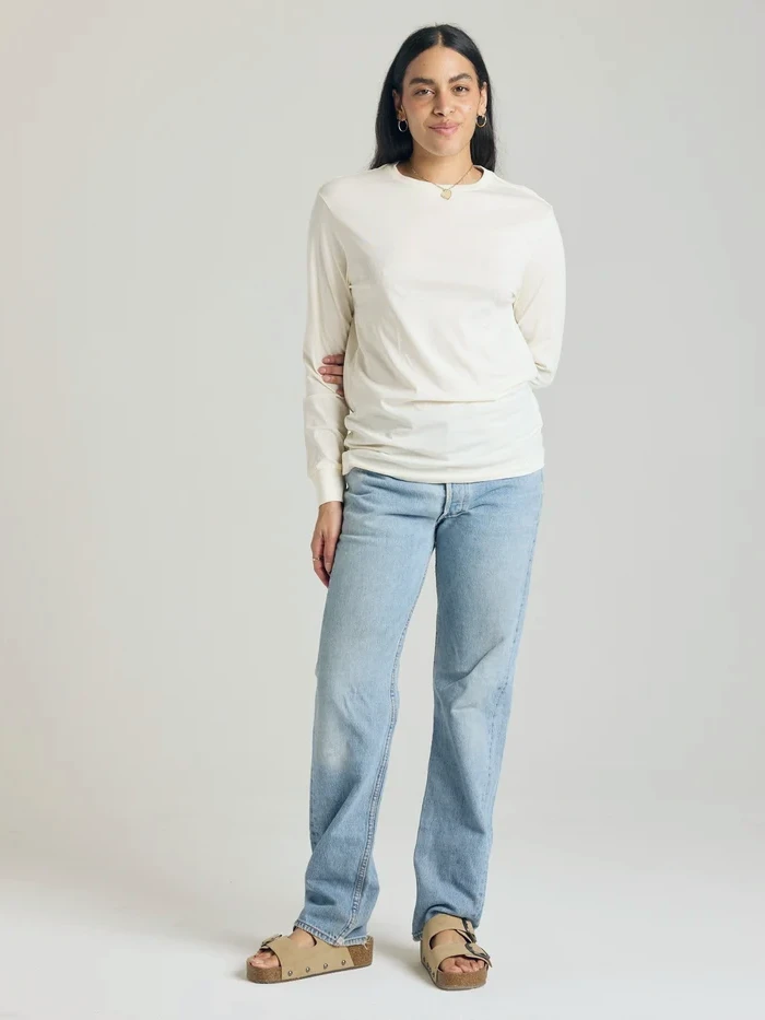 Known Supply – Relaxed Long Sleeved Tee Tees & Tanks Fair Trade Known Supply - Relaxed Long Sleeved Tee - Image 4