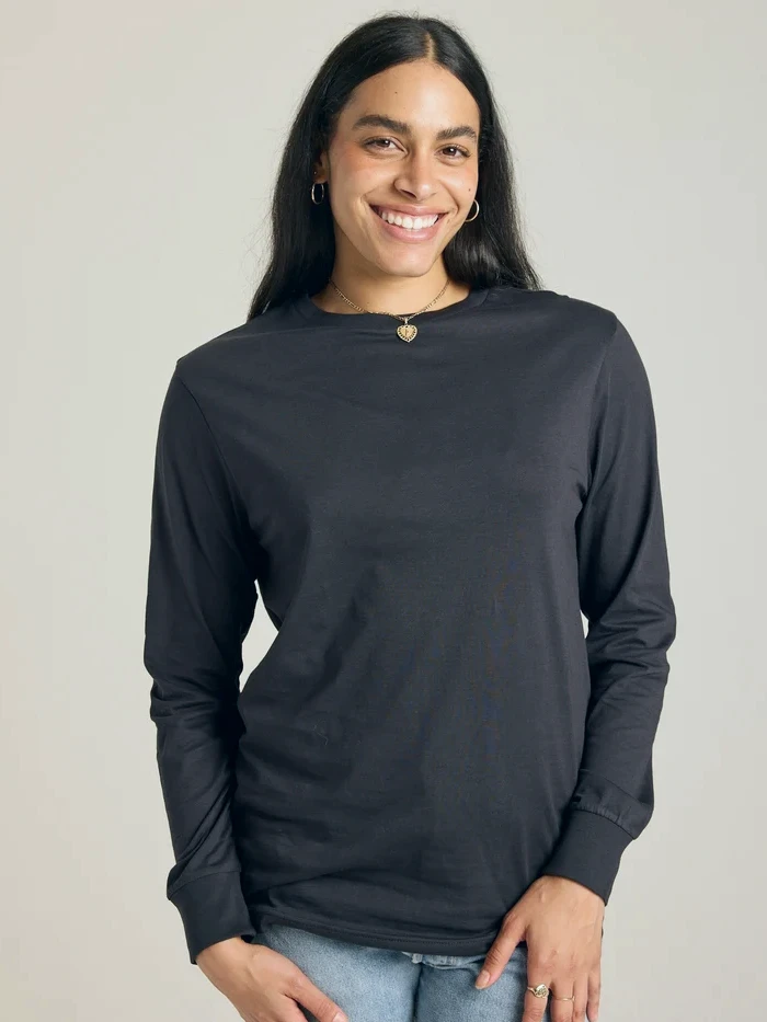 Known Supply – Relaxed Long Sleeved Tee Tees & Tanks Fair Trade Known Supply - Relaxed Long Sleeved Tee - Image 2
