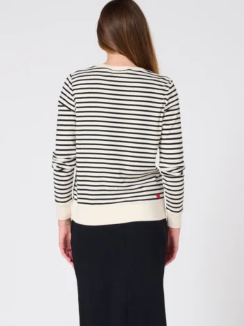 Preloved – Martina Stripe V-Neck Top Tees & Tanks Cotton Preloved – Martina Stripe V-Neck Top Tees & Tanks Cotton