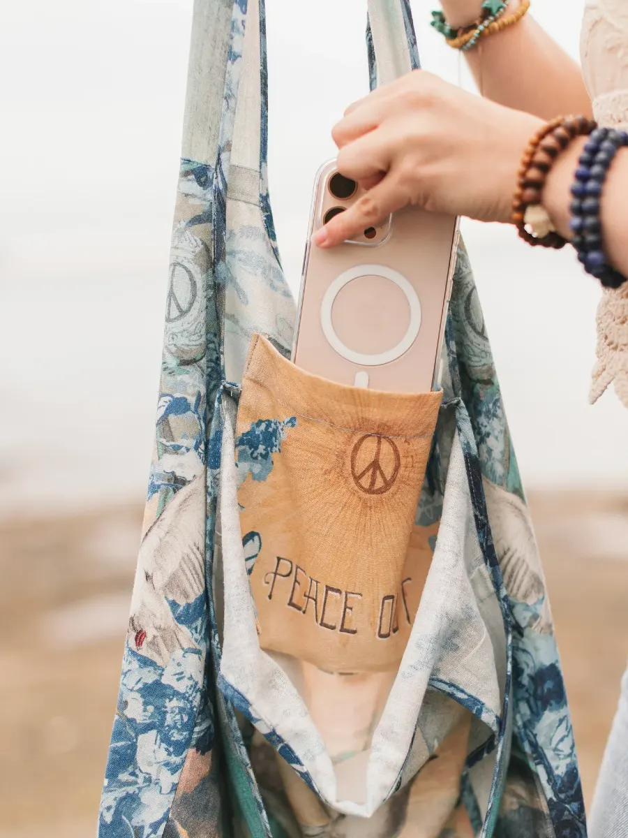 Market of Stars – Tote – Peace Out Accessories Designed in Canada Market of Stars - Tote - Peace Out - Image 4
