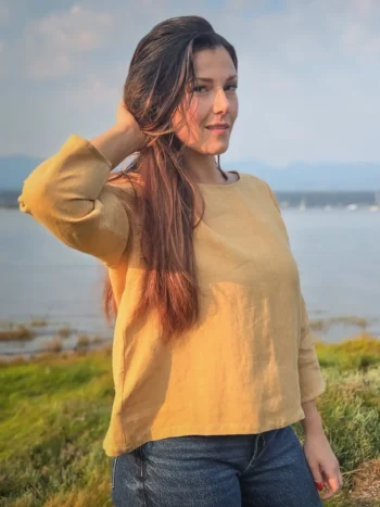 Jipsi Tree – Juli-Etta Top – Linen Tops & Blouses Designed in Canada